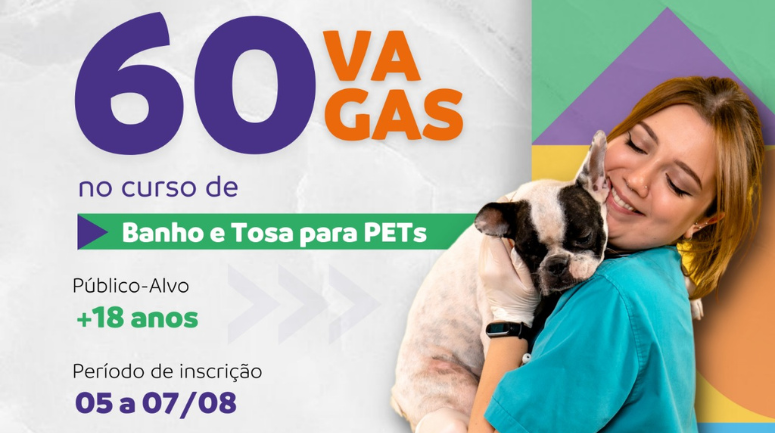 Prefeitura de Manaus e Instituto Mix abrem 60 vagas para curso gratuito de Pet Shop